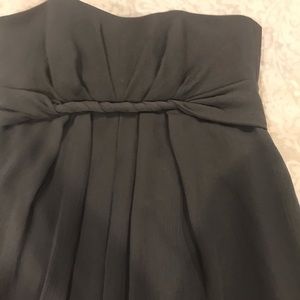 Amsale bridesmaid charcoal dress